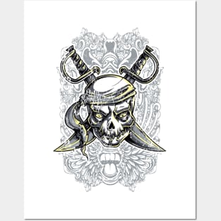 Pirate Skull Posters and Art